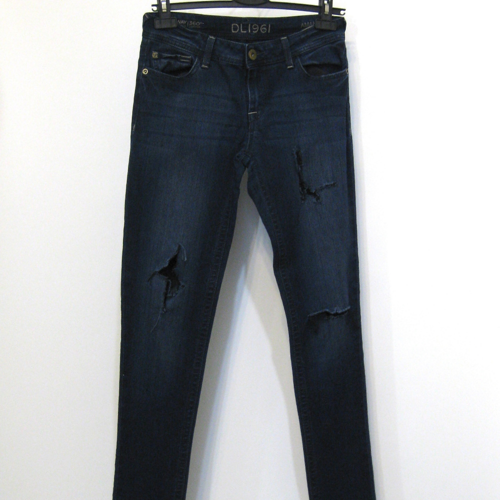 DL1961-Amanda Distressed Skinny Moscow Jeans Sz 27